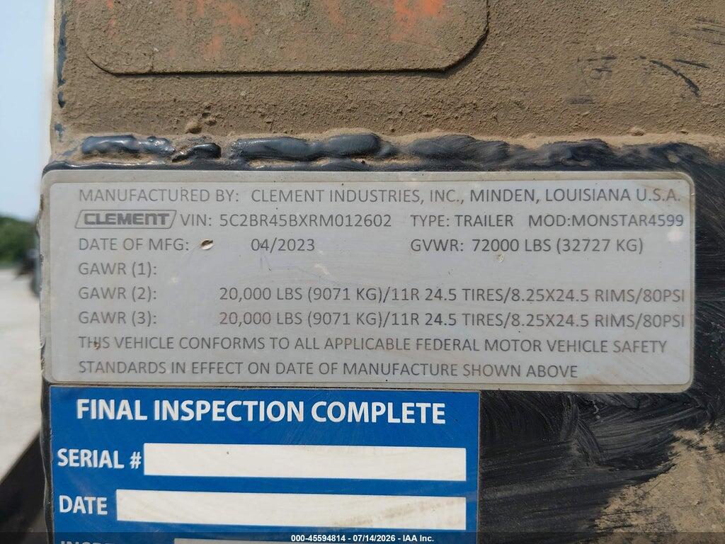 5C2BR45BXRM012602 2024 CLEMENT IND DUMP SEMI TRAILER photo no. 9