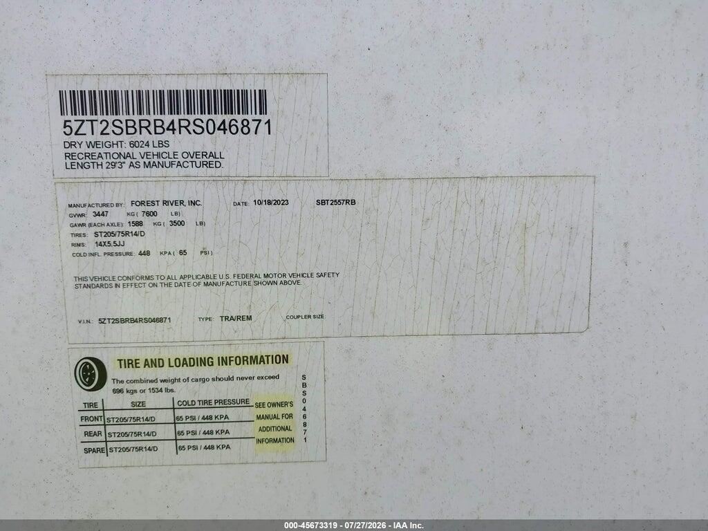 5ZT2SBRB4RS046871 2024 COACHMEN OTHER photo no. 9