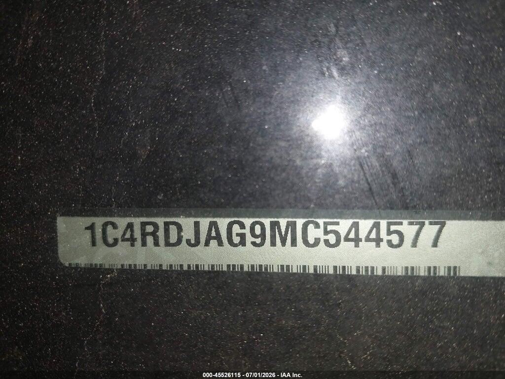 1C4RDJAG9MC544577 2021 DODGE DURANGO photo no. 9