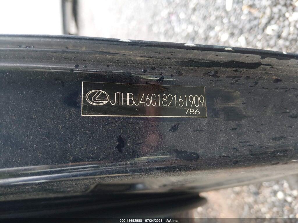 JTHBJ46G182161909 2008 LEXUS ES 350 photo no. 9