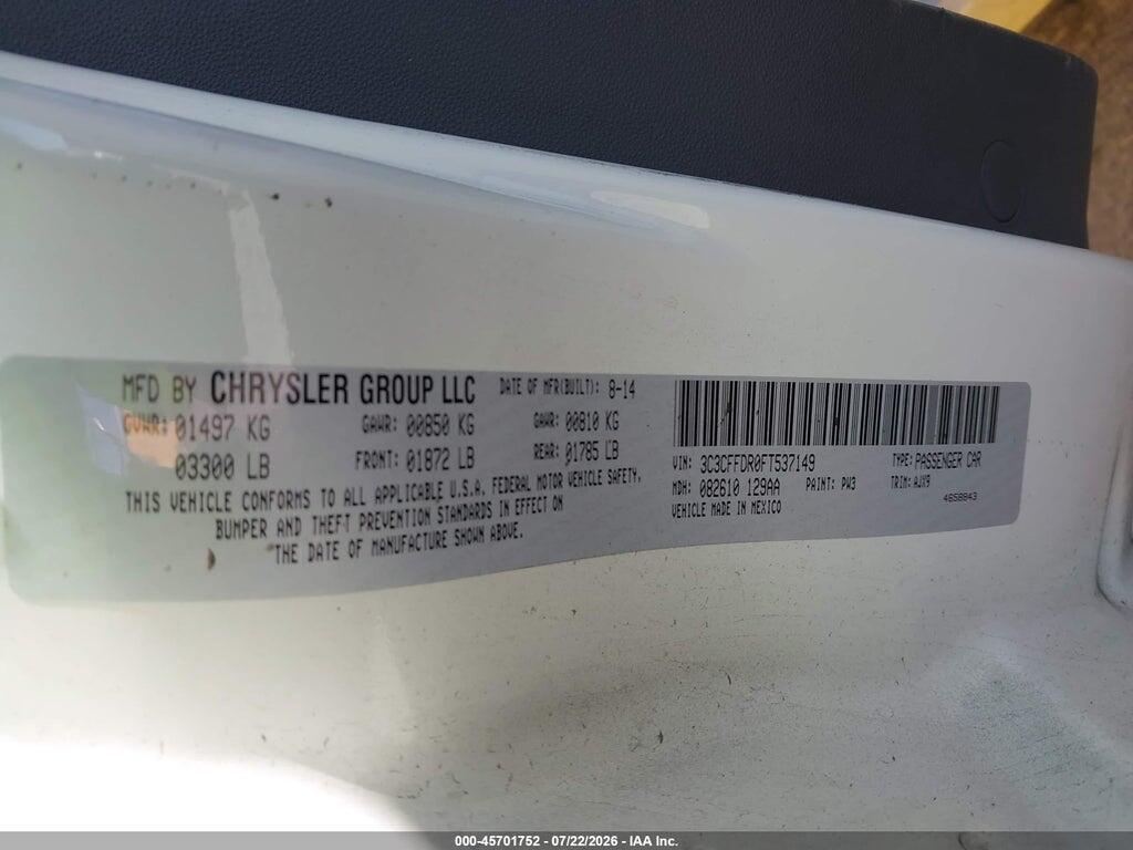 3C3CFFDR0FT537149 2015 FIAT 500C photo no. 9