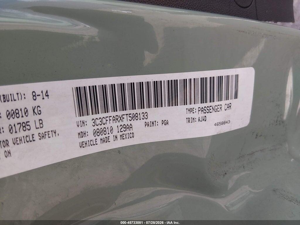 3C3CFFARXFT508133 2015 FIAT 500 photo no. 9