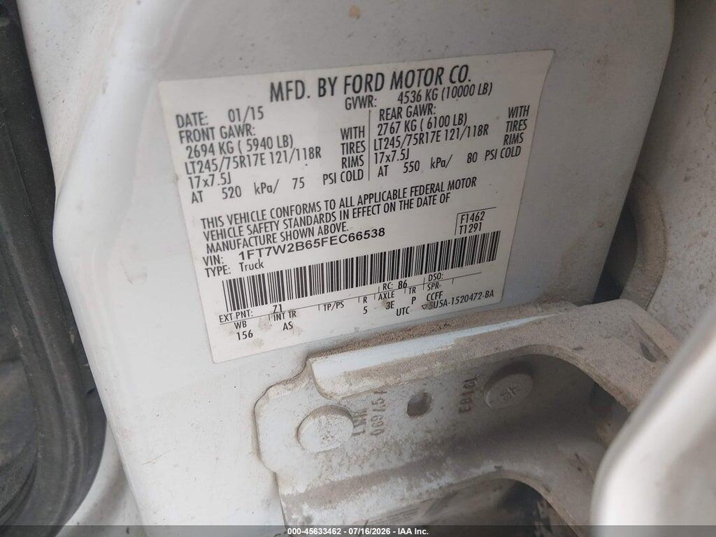 1FT7W2B65FEC66538 2015 FORD F-250 photo no. 4