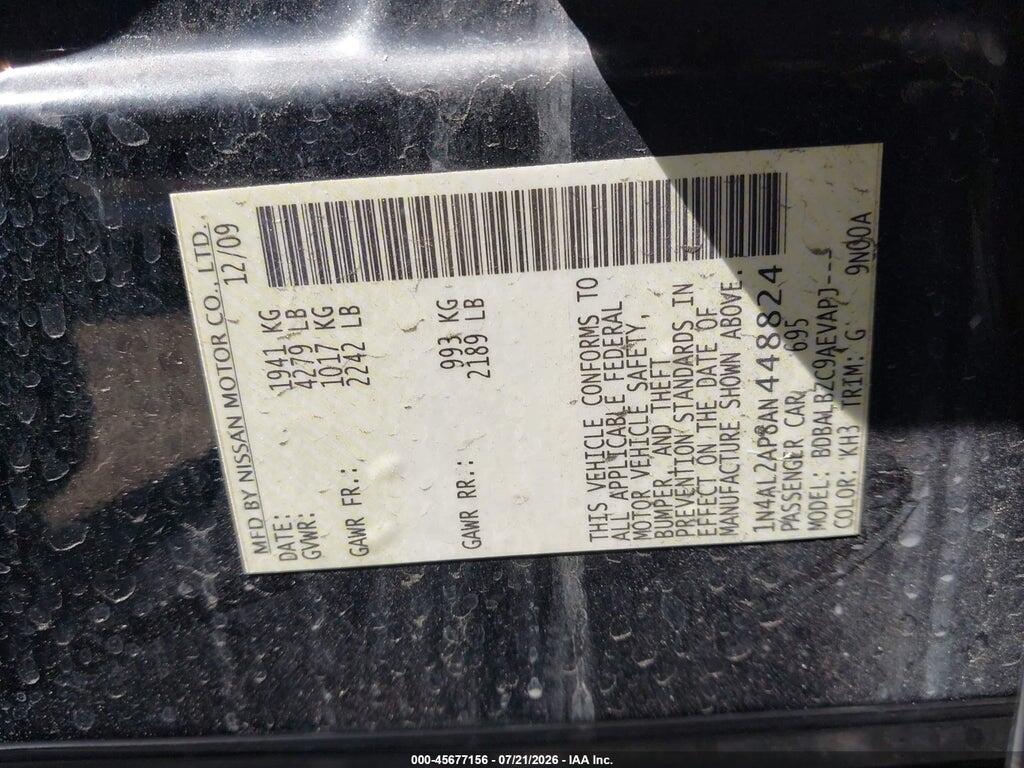 1N4AL2AP8AN448824 2010 NISSAN ALTIMA photo no. 9