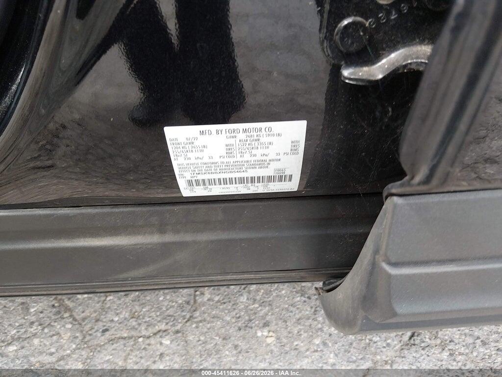 1FMSK8BBXNGB54645 2022 FORD EXPLORER photo no. 9