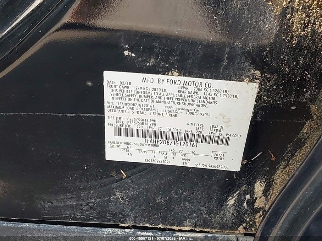 1FAHP2D87JG120161 2018 FORD TAURUS photo no. 9