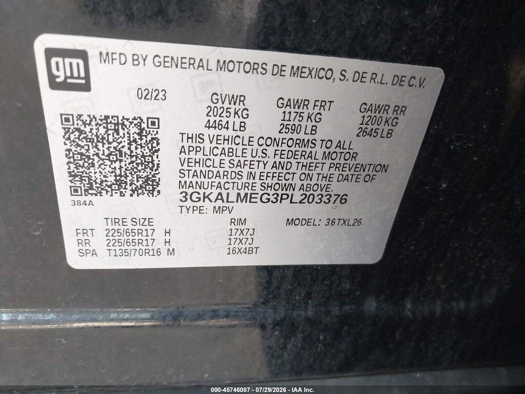3GKALMEG3PL203376 2023 GMC TERRAIN photo no. 9