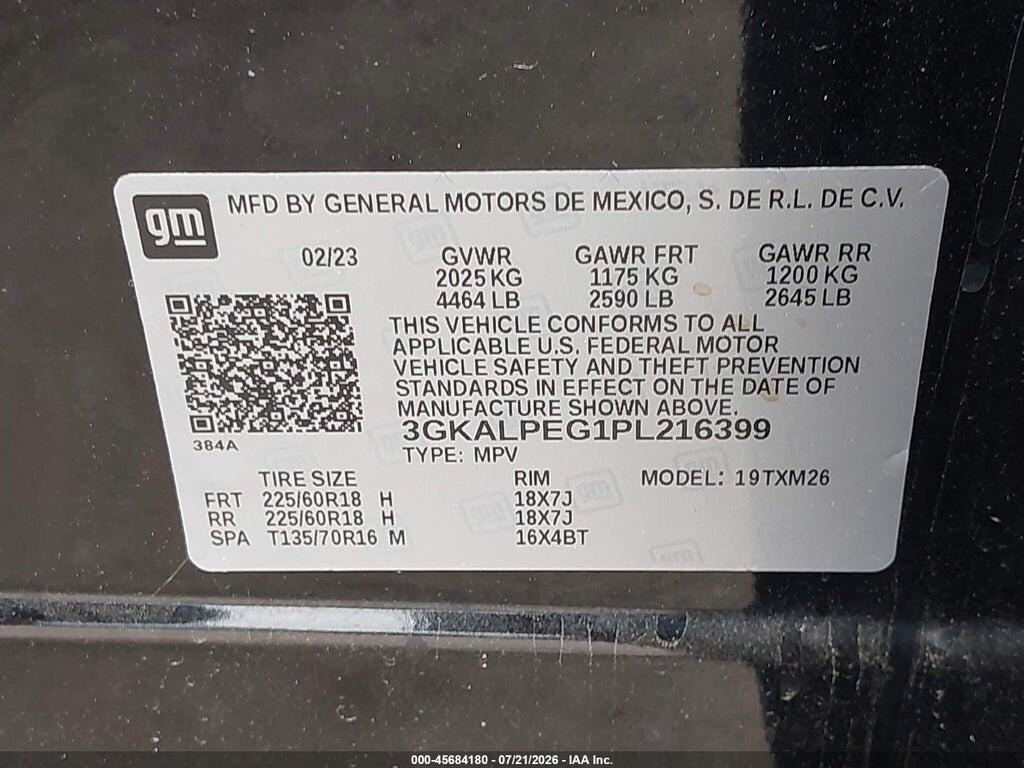 3GKALPEG1PL216399 2023 GMC TERRAIN photo no. 9