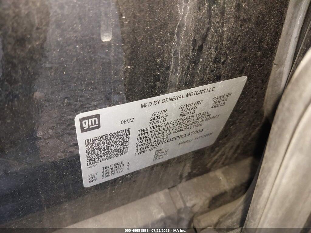 1GKS2FKD5PR137404 2023 GMC YUKON XL photo no. 9