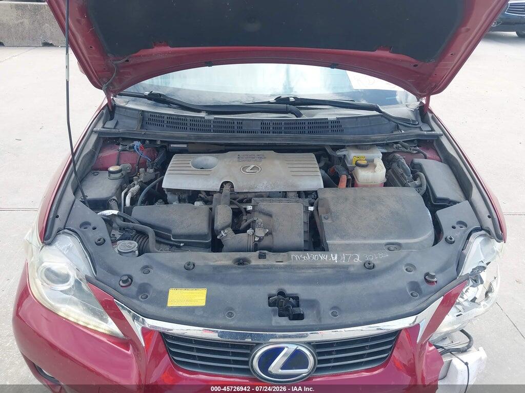 JTHKD5BH5B2014110 2011 LEXUS CT 200H photo no. 10