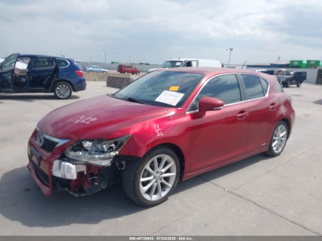 JTHKD5BH5B2014110 2011 LEXUS CT 200H photo no. 2