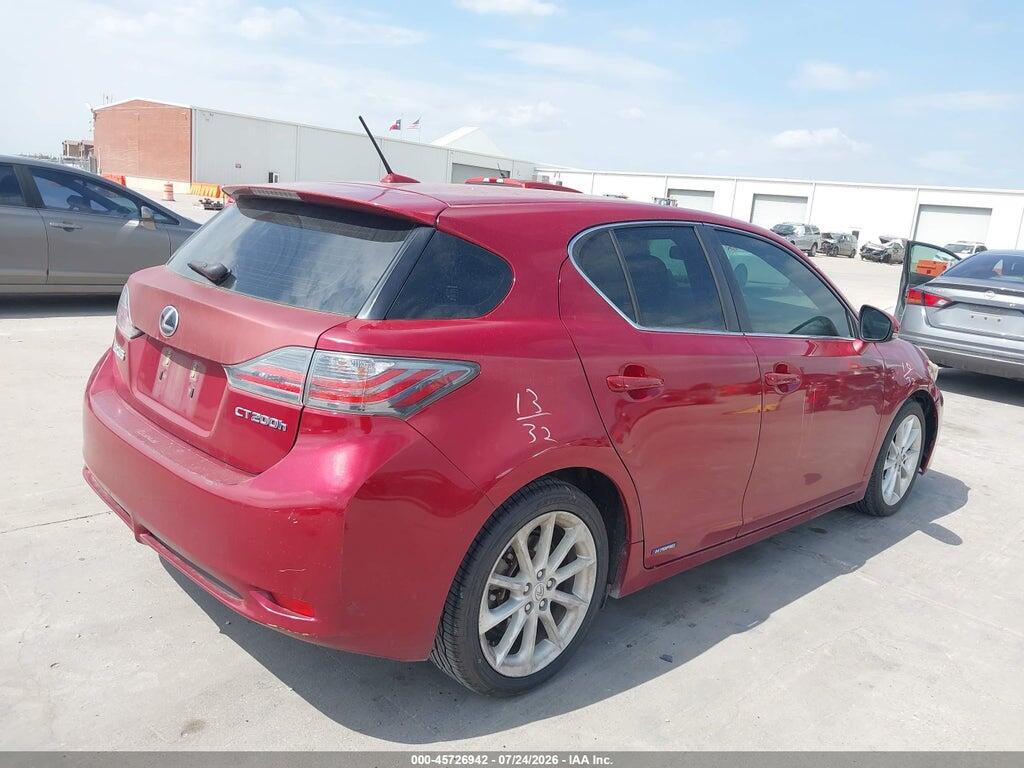 JTHKD5BH5B2014110 2011 LEXUS CT 200H photo no. 4