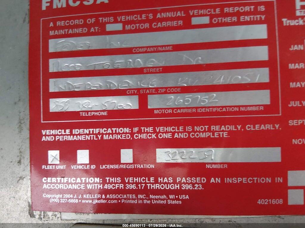 1FC3E4KL0FDA30386 2015 FORD E-450 STRIPPED photo no. 8