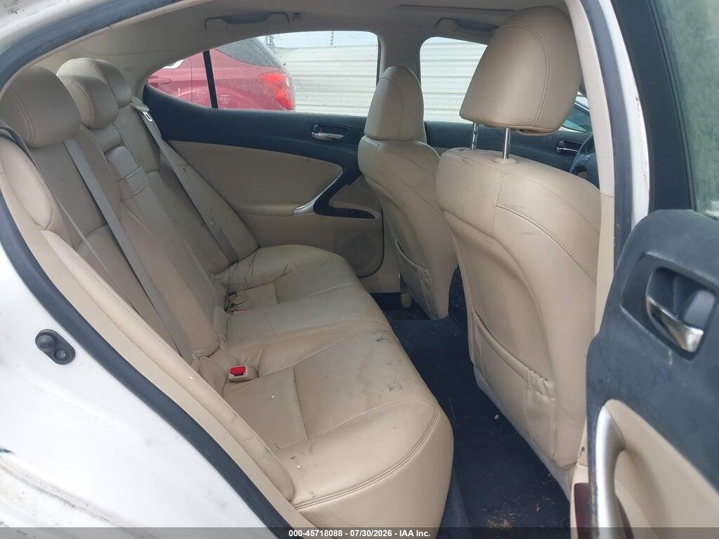 JTHBK262682072875 2008 LEXUS IS 250 photo no. 8
