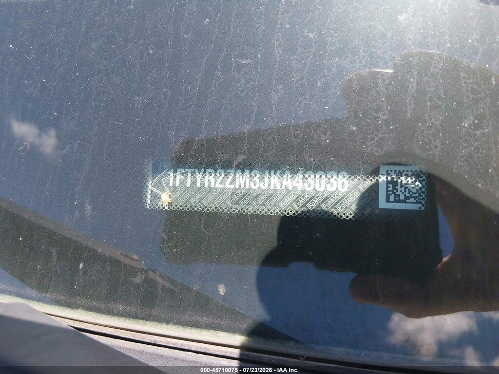 1FTYR2ZM3JKA43036 2018 FORD TRANSIT-250 photo no. 9