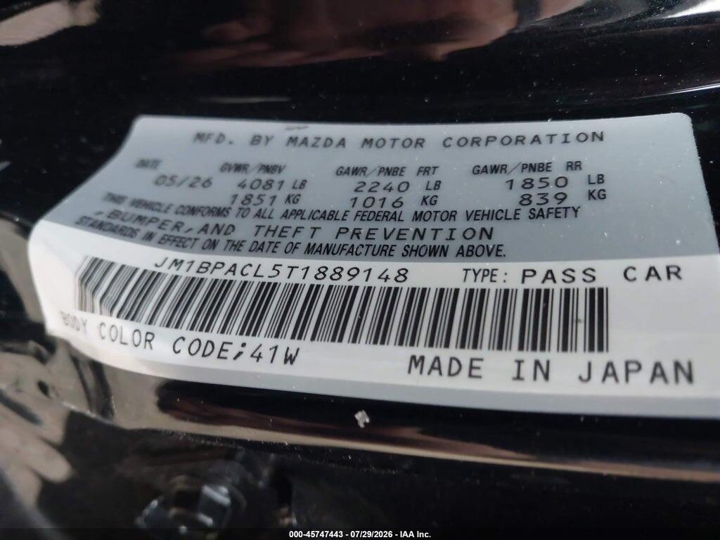 JM1BPACL5T1889148 2026 MAZDA MAZDA3 photo no. 9