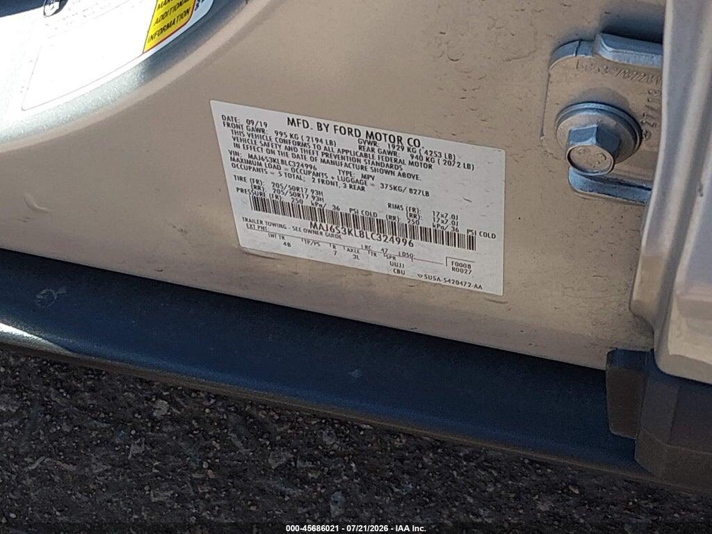 MAJ6S3KL8LC324996 2020 FORD ECOSPORT photo no. 9