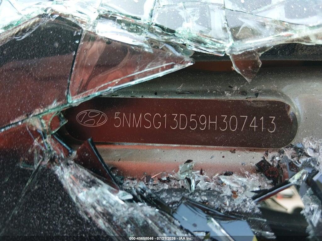 5NMSG13D59H307413 2009 HYUNDAI SANTA FE photo no. 9