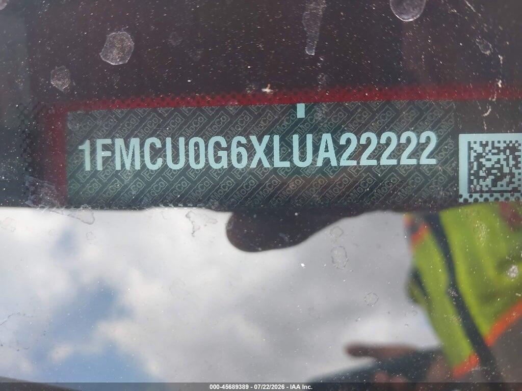 1FMCU0G6XLUA22222 2020 FORD ESCAPE photo no. 9