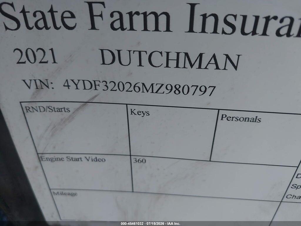 4YDF32026MZ980797 2021 DUTCHMAN YUKON 32 FT photo no. 9