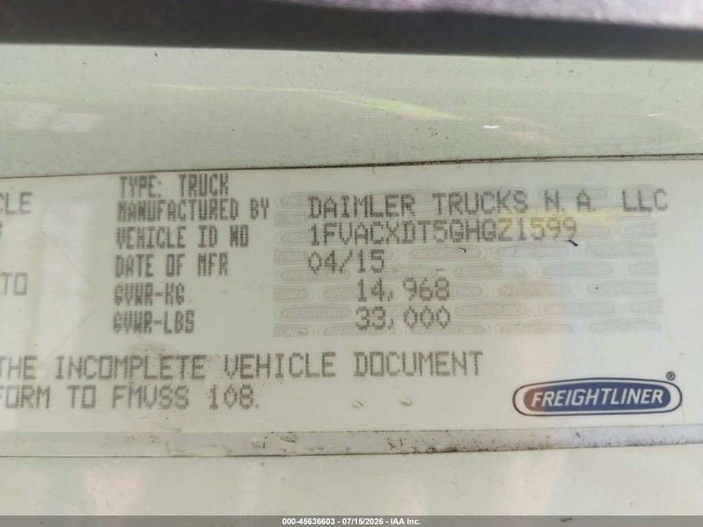 1FVACXDT5GHGZ1599 2016 FREIGHTLINER M2 photo no. 8