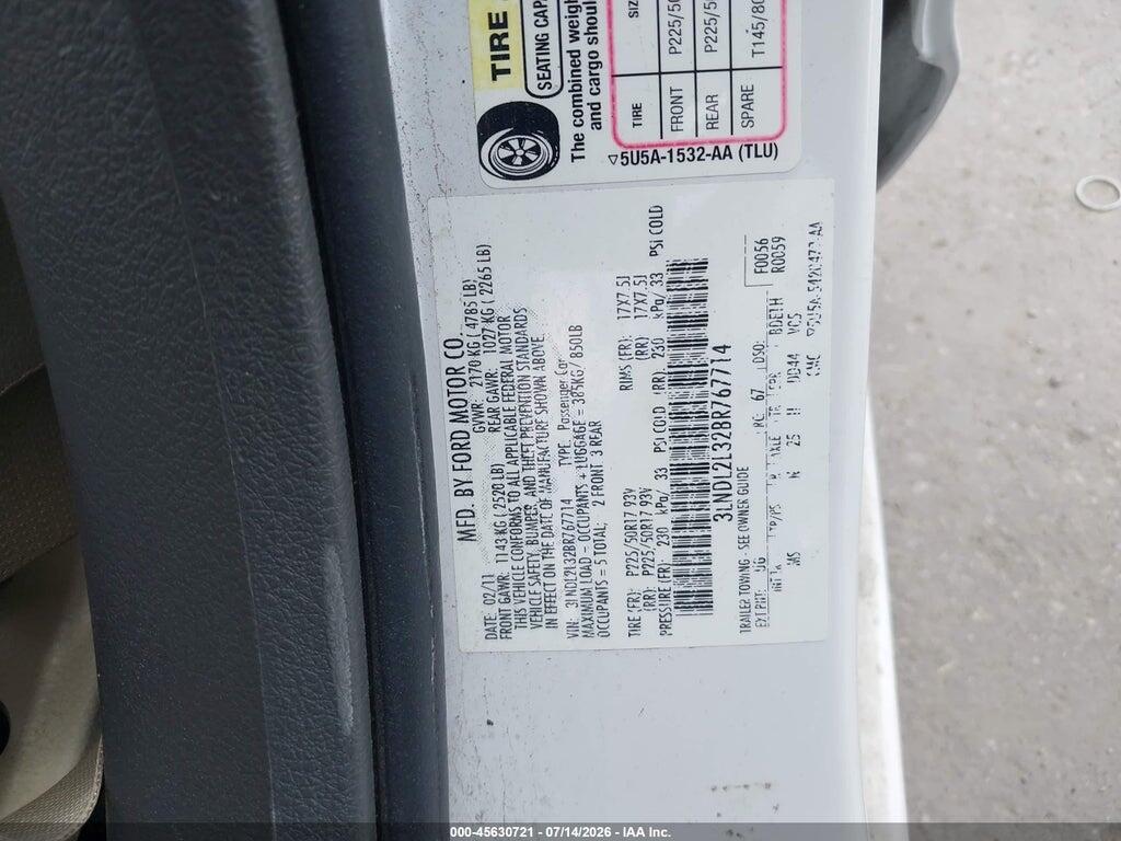 3LNDL2L32BR767714 2011 LINCOLN MKZ HYBRID photo no. 9
