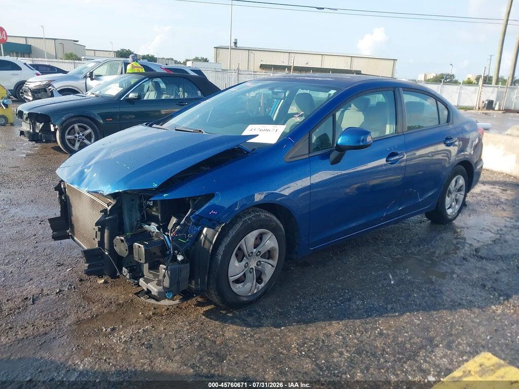 19XFB2F53DE100075 2013 HONDA CIVIC photo no. 2