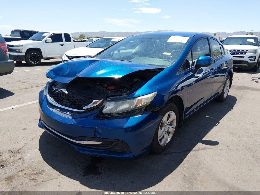 2HGFB2F50DH512850 2013 HONDA CIVIC photo no. 2