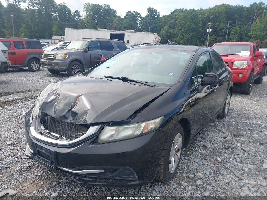 2HGFB2F50DH566181 2013 HONDA CIVIC photo no. 2