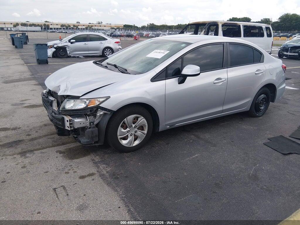 19XFB2F51DE080599 2013 HONDA CIVIC photo no. 2
