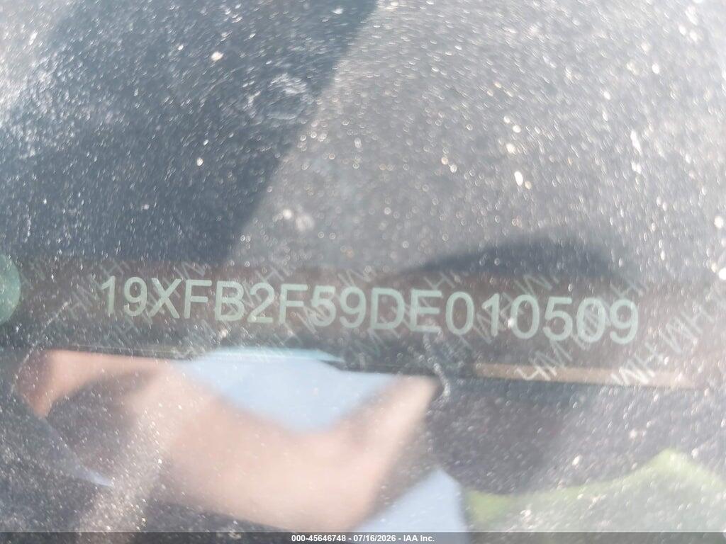 19XFB2F59DE010509 2013 HONDA CIVIC photo no. 9