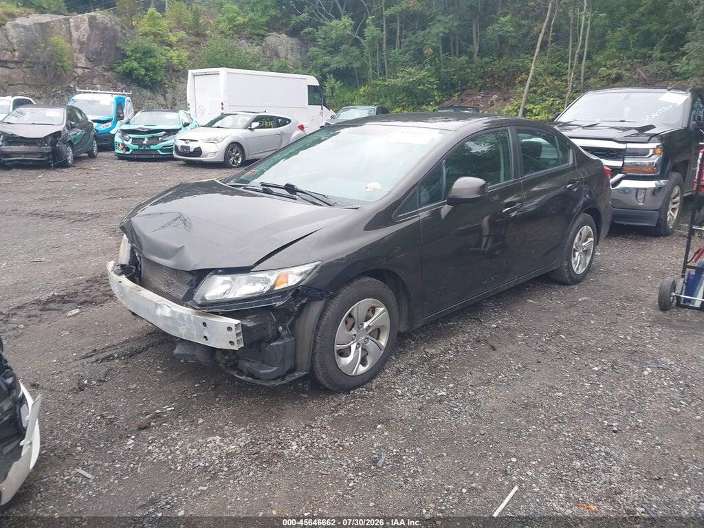 2HGFB2F55DH582683 2013 HONDA CIVIC photo no. 2