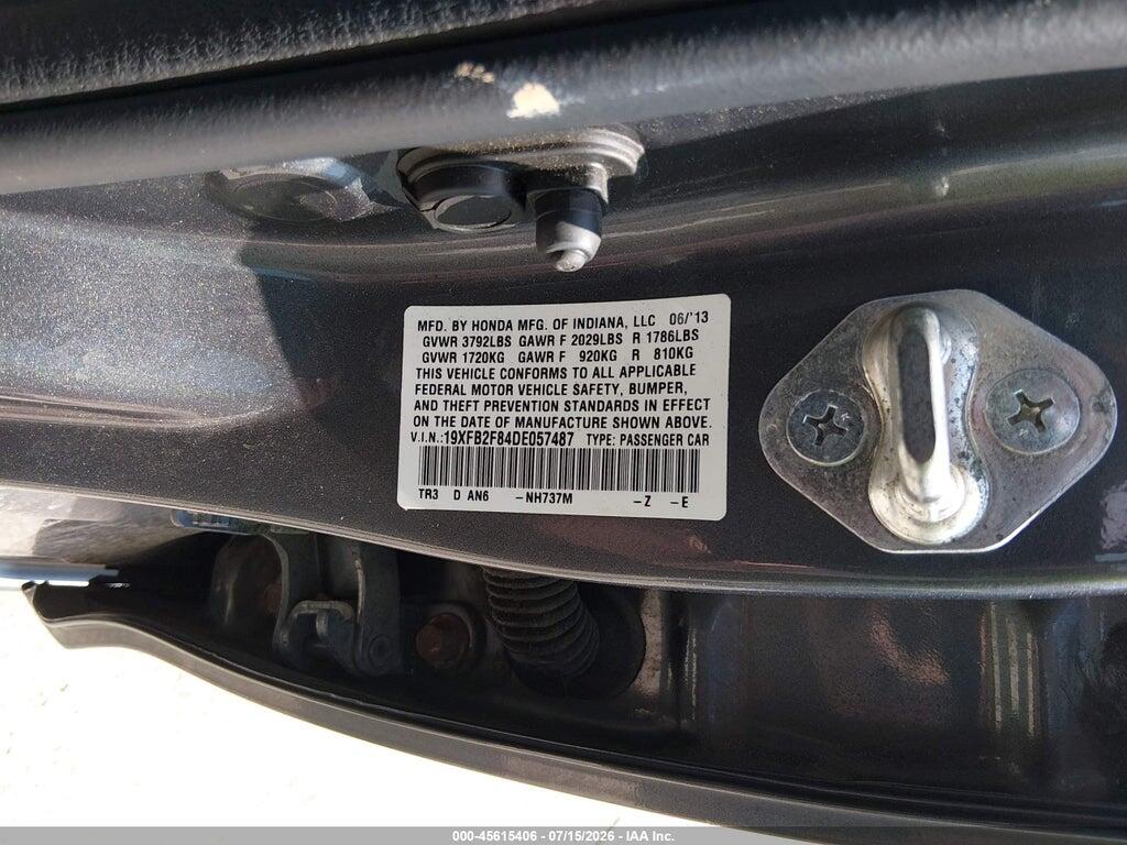 19XFB2F84DE057487 2013 HONDA CIVIC photo no. 9