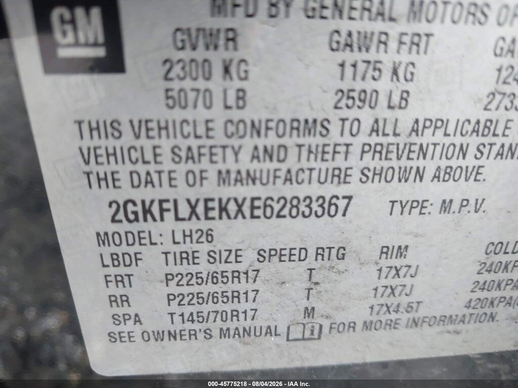 2GKFLXEKXE6283367 2014 GMC TERRAIN photo no. 9