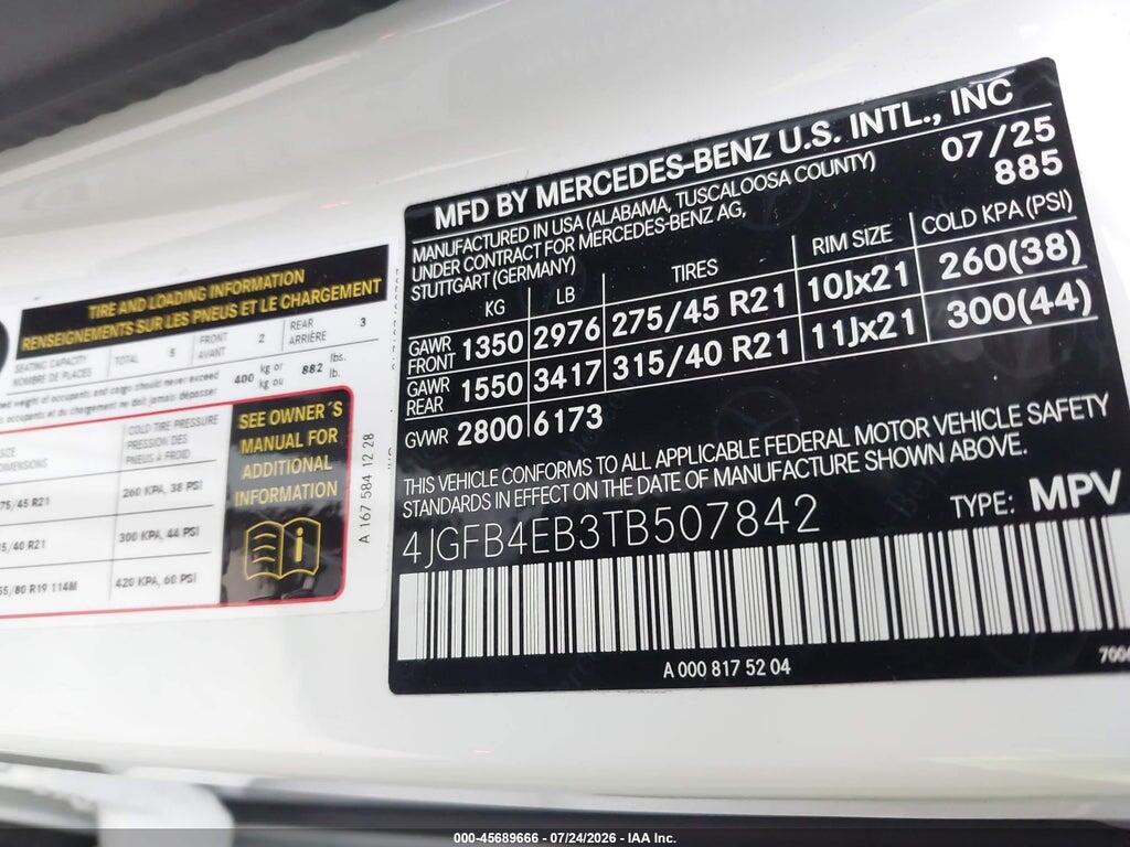 4JGFB4EB3TB507842 2026 MERCEDES-BENZ GLE 350 photo no. 9