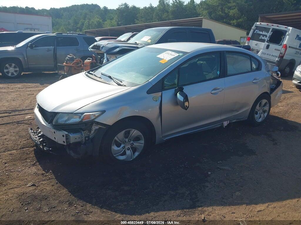 2HGFB2F56DH554567 2013 HONDA CIVIC photo no. 2