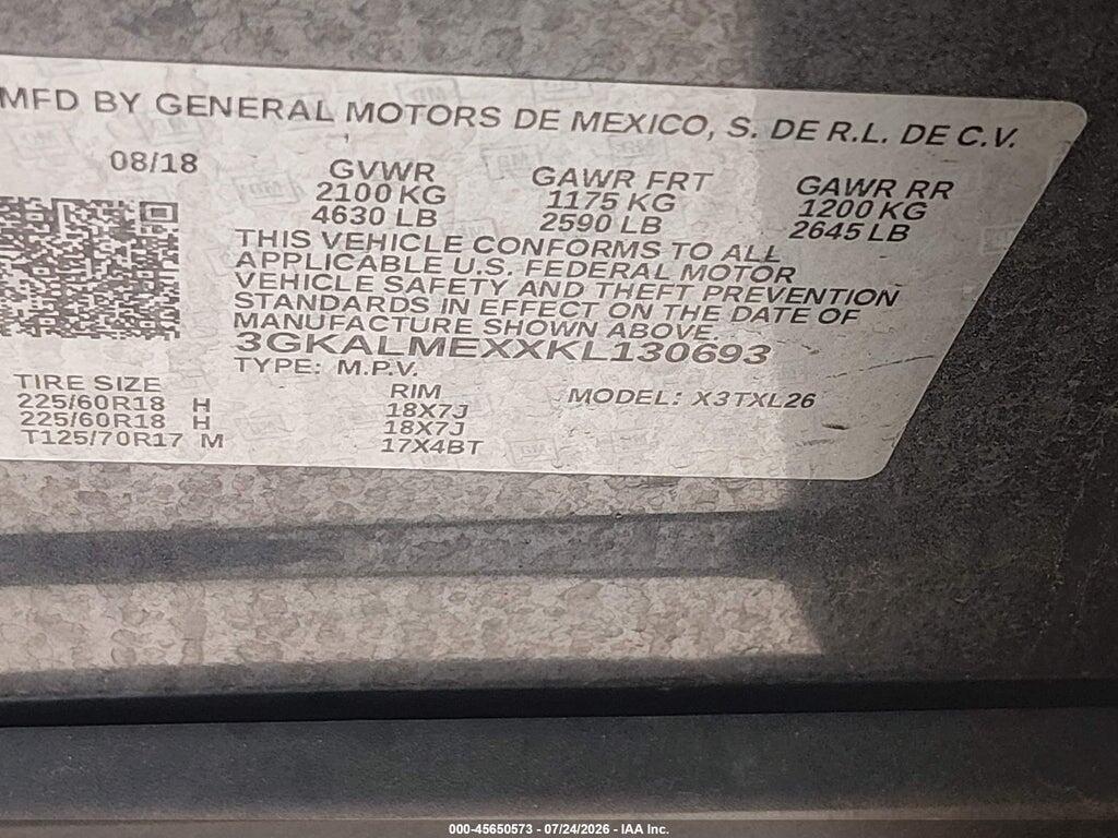 3GKALMEXXKL130693 2019 GMC TERRAIN photo no. 9