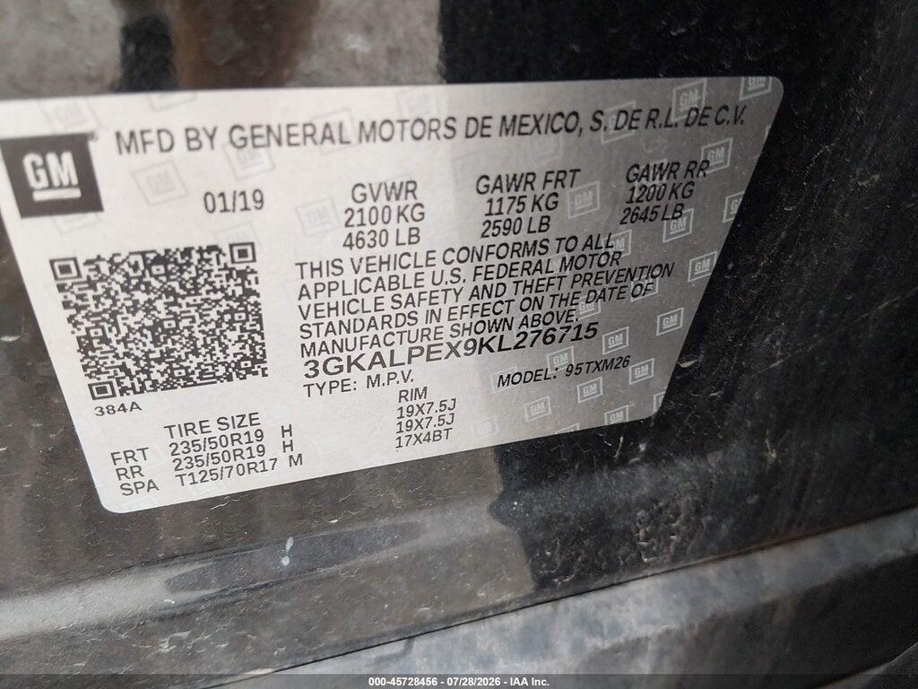 3GKALPEX9KL276715 2019 GMC TERRAIN photo no. 9