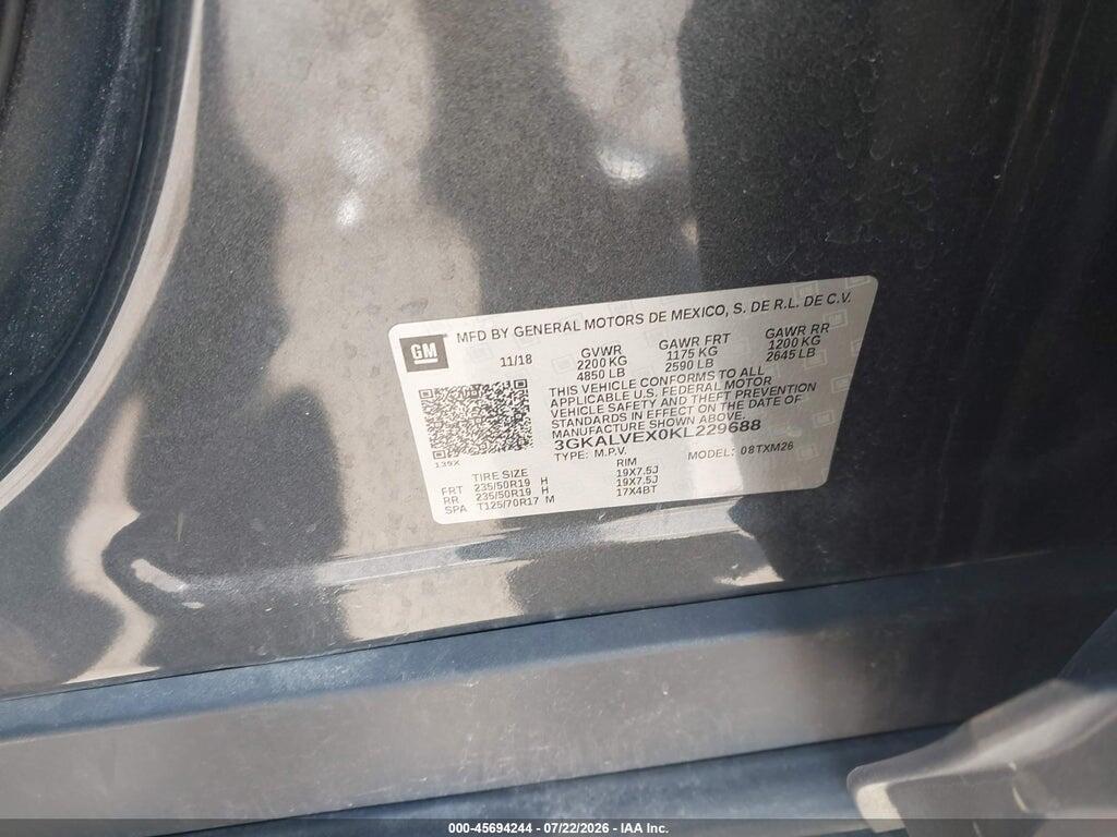 3GKALVEX0KL229688 2019 GMC TERRAIN photo no. 9