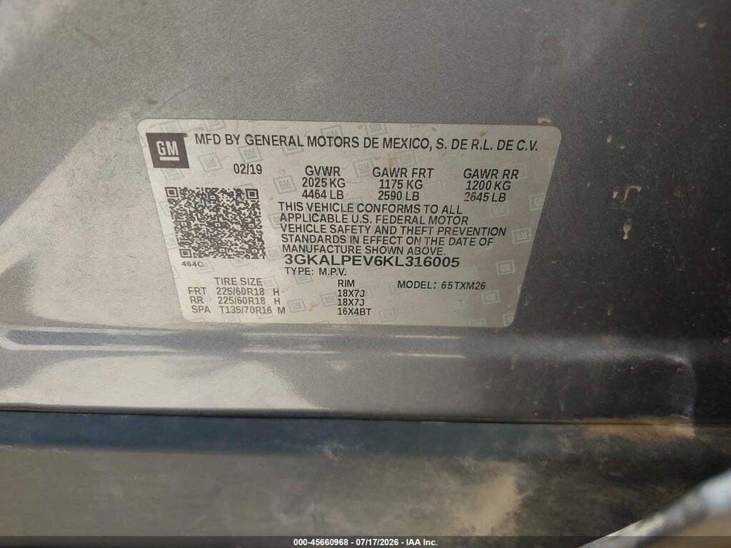 3GKALPEV6KL316005 2019 GMC TERRAIN photo no. 9