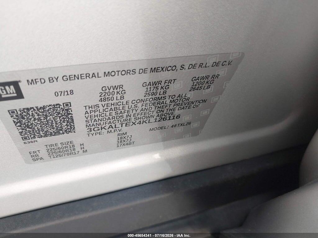 3GKALTEX4KL126116 2019 GMC TERRAIN photo no. 9