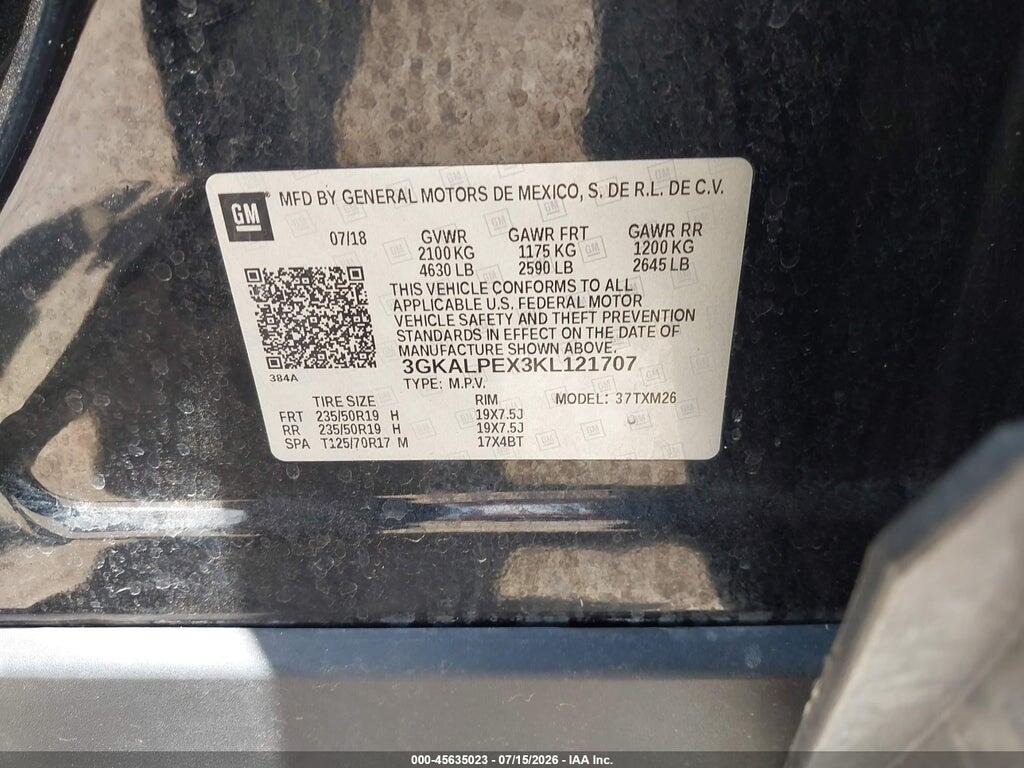 3GKALPEX3KL121707 2019 GMC TERRAIN photo no. 9