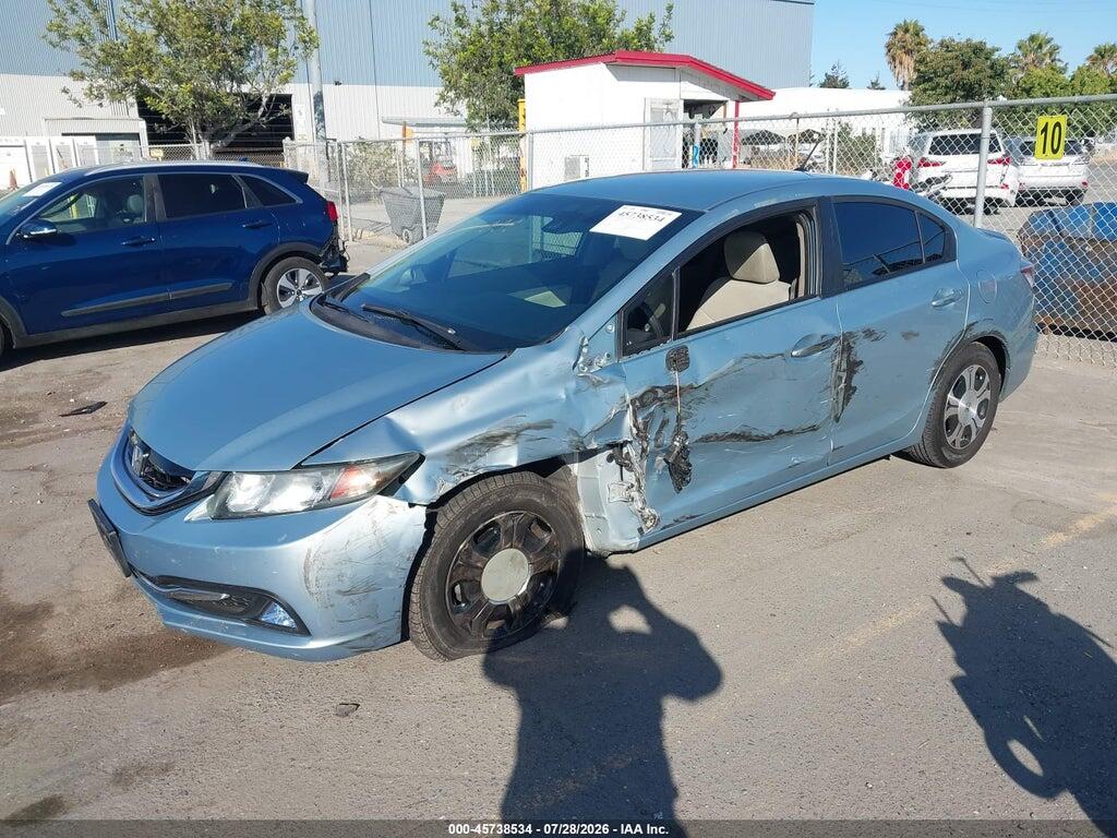 19XFB4F28DE201663 2013 HONDA CIVIC HYBRID photo no. 2