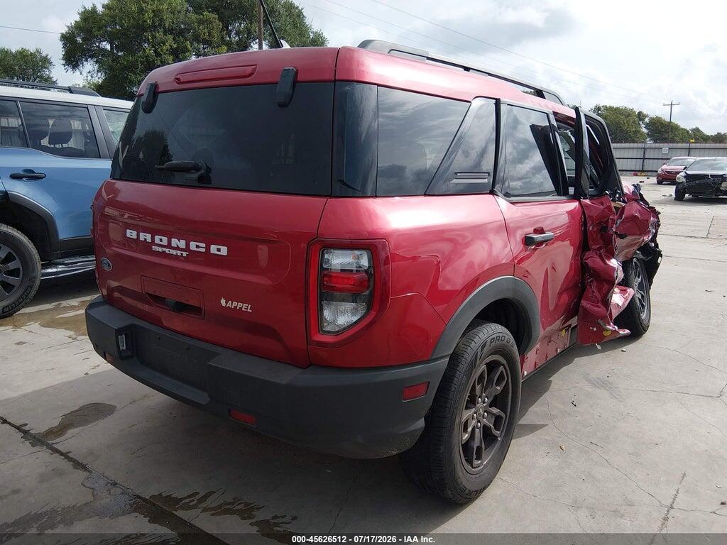 3FMCR9B68MRB01720 2021 FORD BRONCO SPORT photo no. 4