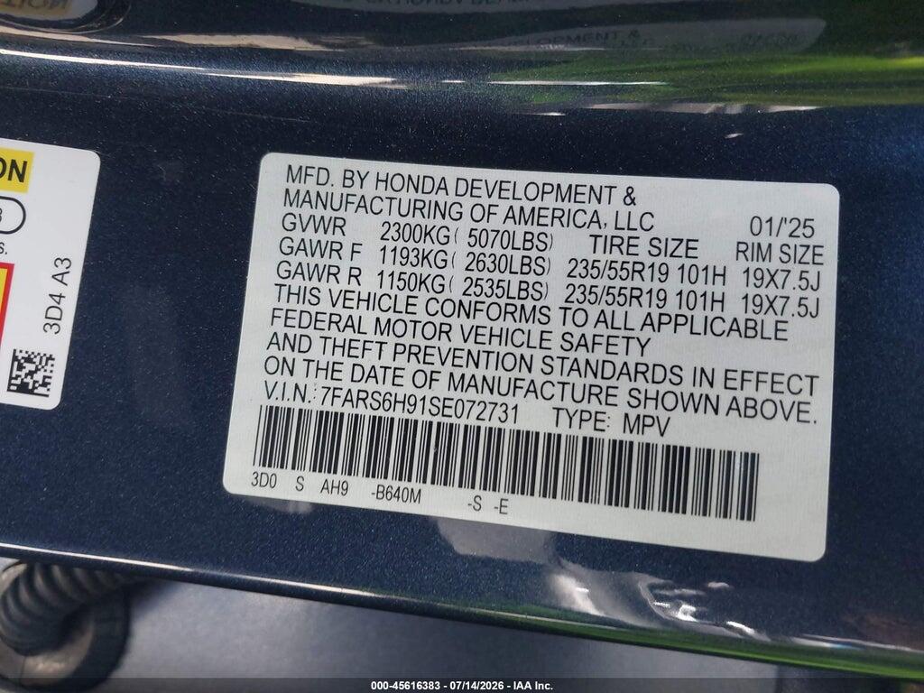 7FARS6H91SE072731 2025 HONDA CR-V HYBRID photo no. 9