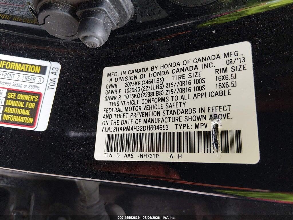 2HKRM4H32DH694653 2013 HONDA CR-V photo no. 9