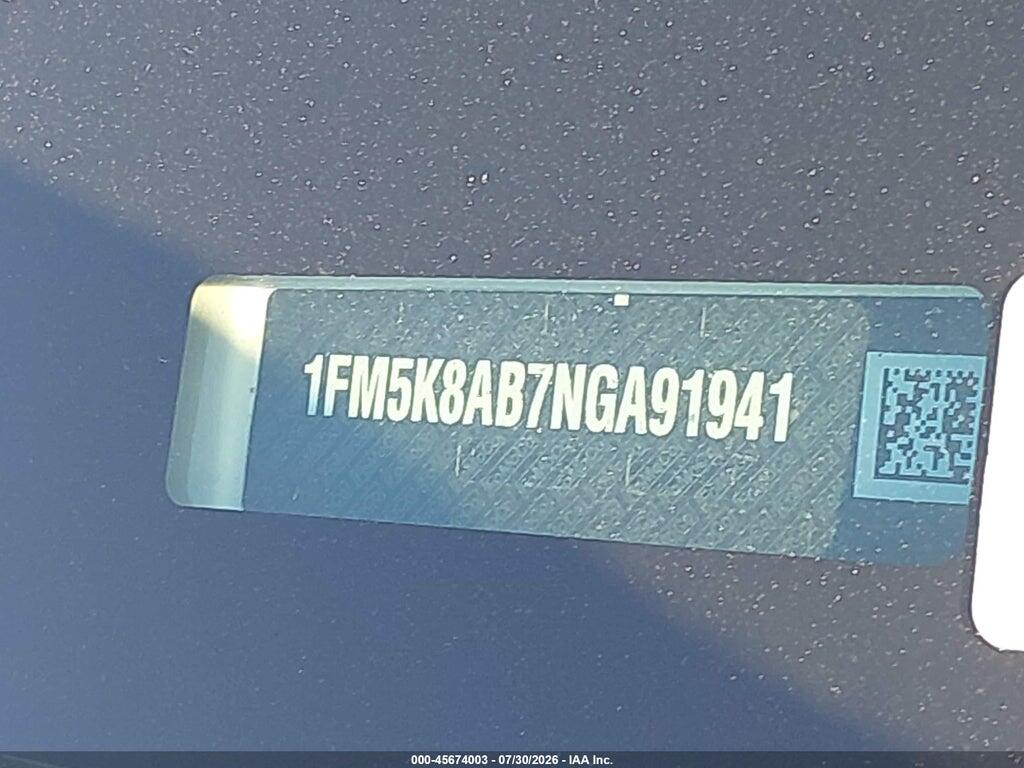 1FM5K8AB7NGA91941 2022 FORD POLICE INTERCEPTOR UTILITY photo no. 9
