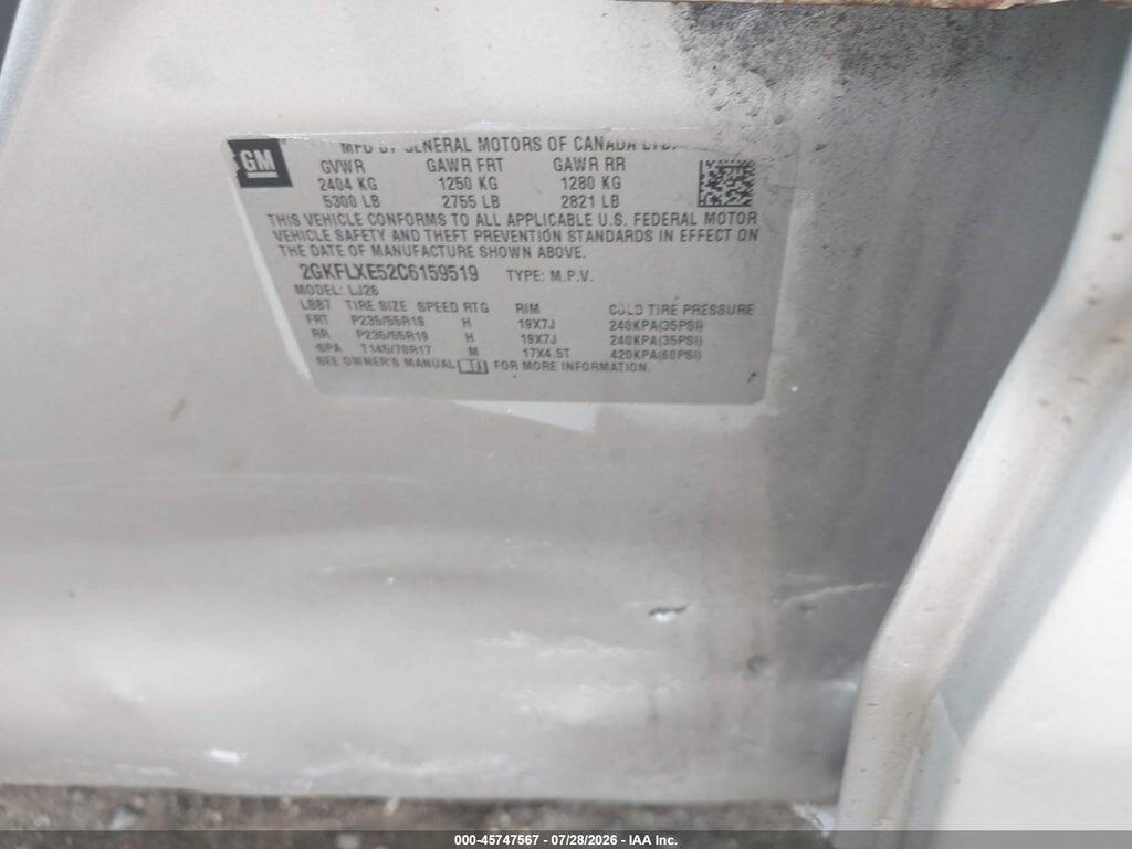 2GKFLXE52C6159519 2012 GMC TERRAIN photo no. 9