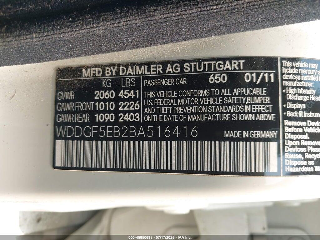 WDDGF5EB2BA516416 2011 MERCEDES-BENZ C 300 photo no. 9