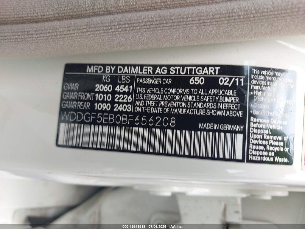 WDDGF5EB0BF656208 2011 MERCEDES-BENZ C 300 photo no. 9